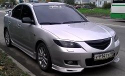 2 599 р. Клыки на передний бампер Style Mazda 3/Axela BK дорестайлинг седан (2003-2006) (Неокрашенные)  с доставкой в г. Набережные‑Челны. Увеличить фотографию 4