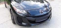 1 099 р. Реснички на фары RA  Mazda 3/Axela  BL (2009-2013) дорестайлинг седан, дорестайлинг, хэтчбэк 5 дв., рестайлинг седан, рестайлинг, хэтчбэк (Неокрашенные)  с доставкой в г. Набережные‑Челны. Увеличить фотографию 2