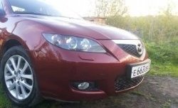 689 р. Реснички на фары Style (длинные) Mazda 3/Axela BK дорестайлинг седан (2003-2006) (Неокрашенные)  с доставкой в г. Набережные‑Челны. Увеличить фотографию 4