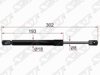 Газовый упор крышки багажника SAT Mazda 3/Axela BL дорестайлинг седан (2009-2011)