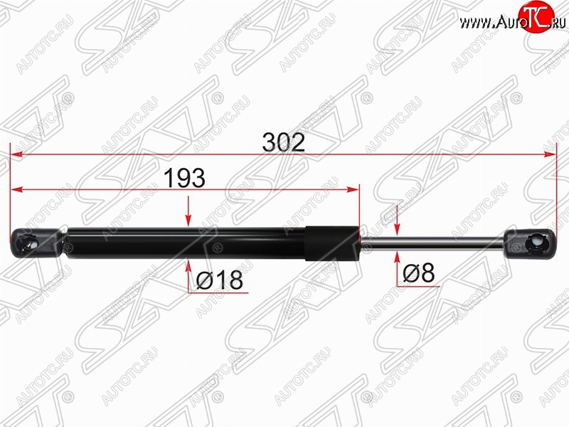 559 р. Газовый упор крышки багажника SAT Mazda 3/Axela BL дорестайлинг седан (2009-2011)  с доставкой в г. Набережные‑Челны