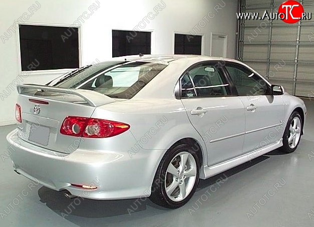 6 599 р. Пороги накладки CT Mazda 6 GG седан дорестайлинг (2002-2005) (Неокрашенные)  с доставкой в г. Набережные‑Челны