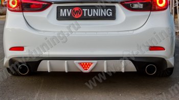 2 499 р. Стоп сигнал LED F1 Mazda 6 GJ дорестайлинг седан (2012-2015) (Белый)  с доставкой в г. Набережные‑Челны. Увеличить фотографию 2