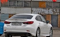 Накладки на задний бампер SkyActivSport Mazda 6 GJ дорестайлинг седан (2012-2015)