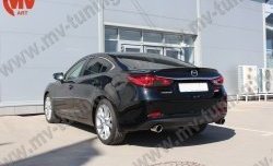 5 199 р. Лип спойлер Boomer Design Mazda 6 GJ дорестайлинг седан (2012-2015) (Неокрашенный)  с доставкой в г. Набережные‑Челны. Увеличить фотографию 3