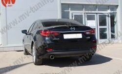 5 199 р. Лип спойлер Boomer Design Mazda 6 GJ дорестайлинг седан (2012-2015) (Неокрашенный)  с доставкой в г. Набережные‑Челны. Увеличить фотографию 5