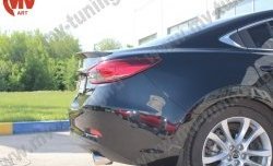 5 199 р. Лип спойлер Boomer Design Mazda 6 GJ дорестайлинг седан (2012-2015) (Неокрашенный)  с доставкой в г. Набережные‑Челны. Увеличить фотографию 6