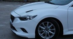 47 899 р. Капот пластиковый (с прорезаными жабрами) SkyActivSport MV-Tuning Mazda 6 GJ дорестайлинг седан (2012-2015) (Неокрашенный)  с доставкой в г. Набережные‑Челны. Увеличить фотографию 9