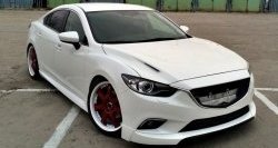 47 899 р. Капот пластиковый (с прорезаными жабрами) SkyActivSport MV-Tuning Mazda 6 GJ дорестайлинг седан (2012-2015) (Неокрашенный)  с доставкой в г. Набережные‑Челны. Увеличить фотографию 5