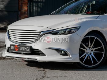 7 899 р. Решетка радиатора (Supreme с пакетом Plus и Executive, Grand Touring) MV tuning  Mazda 6  GJ (2012-2018) дорестайлинг седан, дорестайлинг универсал, 1 рестайлинг универсал, 1-ый рестайлинг седан (Неокрашенная)  с доставкой в г. Набережные‑Челны. Увеличить фотографию 7