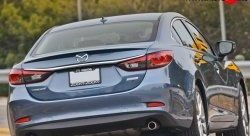 2 699 р. Лип спойлер M-VRS Mazda 6 GJ 1-ый рестайлинг седан (2015-2018) (Неокрашенный)  с доставкой в г. Набережные‑Челны. Увеличить фотографию 3