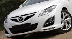 579 р. Реснички на фары RA Mazda 6 GH дорестайлинг лифтбэк (2007-2010) (Неокрашенные)  с доставкой в г. Набережные‑Челны. Увеличить фотографию 2