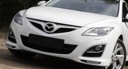 579 р. Реснички на фары RA Mazda 6 GH дорестайлинг лифтбэк (2007-2010) (Неокрашенные)  с доставкой в г. Набережные‑Челны. Увеличить фотографию 4