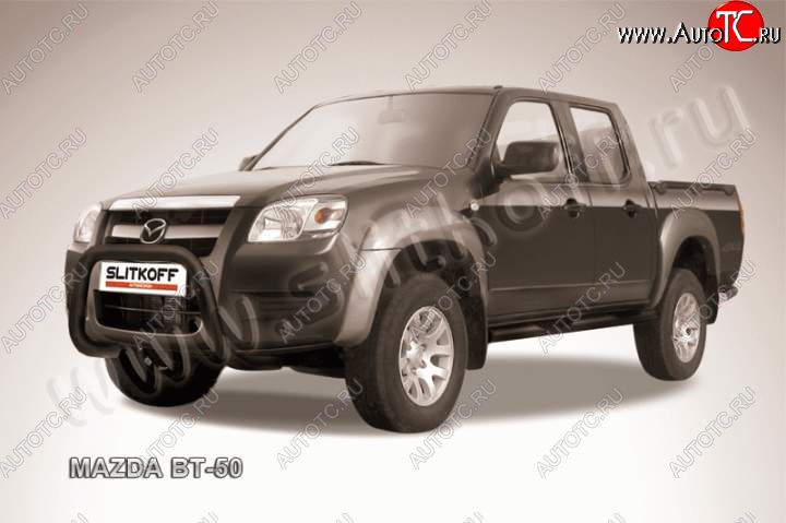 20 999 р. Кенгурятник d76 низкий мини  Mazda BT-50 (2006-2011) (Цвет: серебристый)  с доставкой в г. Набережные‑Челны