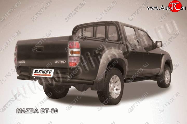 9 799 р. Уголки d76  Mazda BT-50 (2011-2015) (Цвет: серебристый)  с доставкой в г. Набережные‑Челны