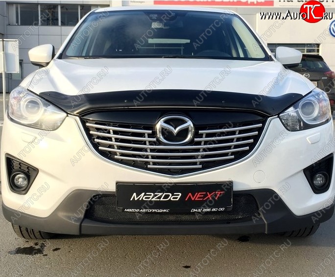 2 499 р. Дефлектор капота NovLine Mazda CX-5 KE дорестайлинг (2011-2014)  с доставкой в г. Набережные‑Челны