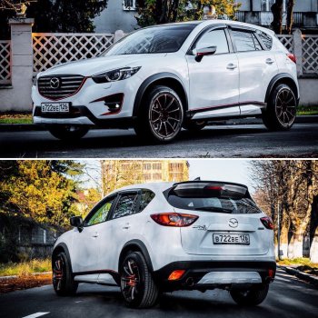 9 199 р. Расширители колесных арок MV-Tuning  Mazda CX-5  KE (2011-2017) дорестайлинг, рестайлинг (Неокрашенный)  с доставкой в г. Набережные‑Челны. Увеличить фотографию 2