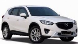 4 199 р. Накладка на передний бампер СТ v2 v2 v2 Mazda CX-5 KE дорестайлинг (2011-2014) (Неокрашенная)  с доставкой в г. Набережные‑Челны. Увеличить фотографию 3