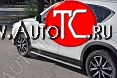 31 649 р. Пороги труба 120х60 овал с проступью . Russtal Mazda CX-5 KF (2016-2024)  с доставкой в г. Набережные‑Челны