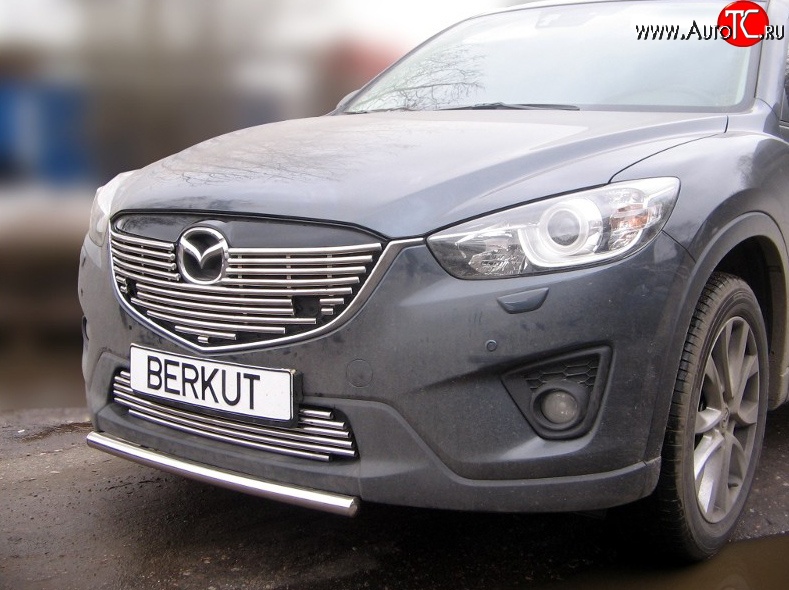 9 399 р. Декоративная вставка решетки радиатора Berkut Mazda CX-5 KE рестайлинг (2015-2017)  с доставкой в г. Набережные‑Челны