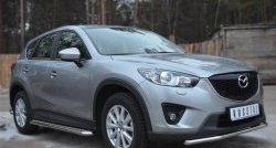 26 999 р. Широкая защита порогов SLITKOFF  Mazda CX-5  KE (2011-2017) дорестайлинг, рестайлинг  с доставкой в г. Набережные‑Челны. Увеличить фотографию 4