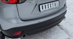 18 499 р. Защита заднего бампера (Ø63 мм уголки, нержавейка) SLITKOFF Mazda CX-5 KE дорестайлинг (2011-2014)  с доставкой в г. Набережные‑Челны. Увеличить фотографию 2