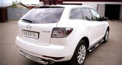 18 699 р. Защита заднего бампера (Ø76 и 42 мм, нержавейка) SLITKOFF  Mazda CX-7  ER (2010-2012) рестайлинг  с доставкой в г. Набережные‑Челны. Увеличить фотографию 4