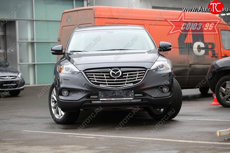 8 819 р. Декоративный элемент решетки радиатора Souz-96 (d16) Mazda CX-9 TB дорестайлинг (2007-2009)  с доставкой в г. Набережные‑Челны