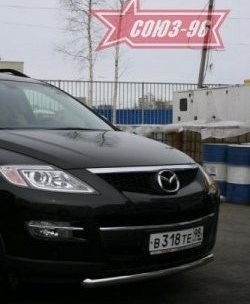 2 384 р. Защита переднего бампера одинарная Souz-96 (d60) Mazda CX-9 TB дорестайлинг (2007-2009)  с доставкой в г. Набережные‑Челны. Увеличить фотографию 1