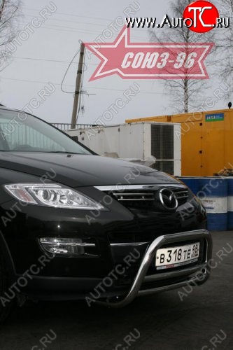 13 409 р. Защита переднего бампера (дорестайлинг) Souz-96 (d60) Mazda CX-9 TB дорестайлинг (2007-2009)  с доставкой в г. Набережные‑Челны