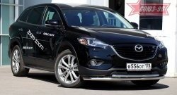 21 194 р. Защита переднего бампера одинарная рестайлинг Souz-96 (d60/42). Mazda CX-9 TB дорестайлинг (2007-2009)  с доставкой в г. Набережные‑Челны. Увеличить фотографию 1