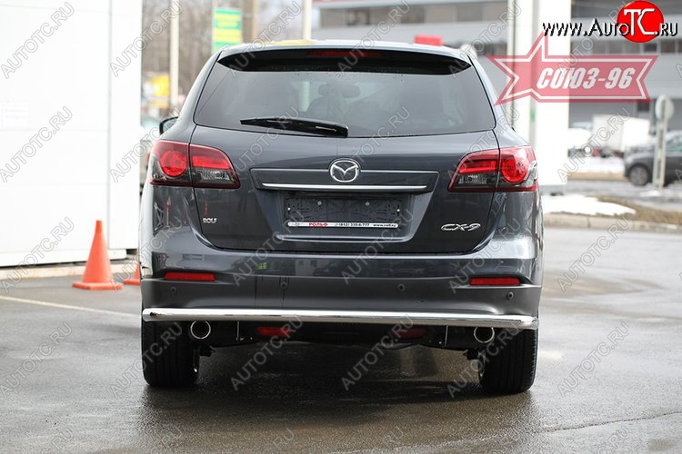 15 029 р. Защита заднего бампера рестайлинг Souz-96 (d60) Mazda CX-9 TB дорестайлинг (2007-2009)  с доставкой в г. Набережные‑Челны