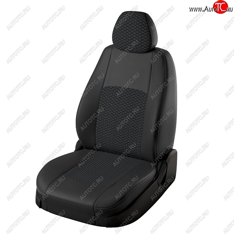 6 199 р. Чехлы для сидений Lord Autofashion Турин (экокожа, жаккард) Mazda CX-5 KF (2016-2024) (Чёрный, вставка жаккард Вега)  с доставкой в г. Набережные‑Челны