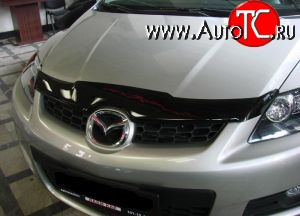 3 499 р. Дефлектор капота NovLine Mazda CX-7 ER дорестайлинг (2006-2010)  с доставкой в г. Набережные‑Челны