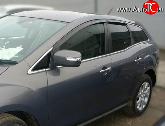 2 999 р. Дефлекторы окон (ветровики) Novline 4 шт Mazda CX-7 ER дорестайлинг (2006-2010)  с доставкой в г. Набережные‑Челны