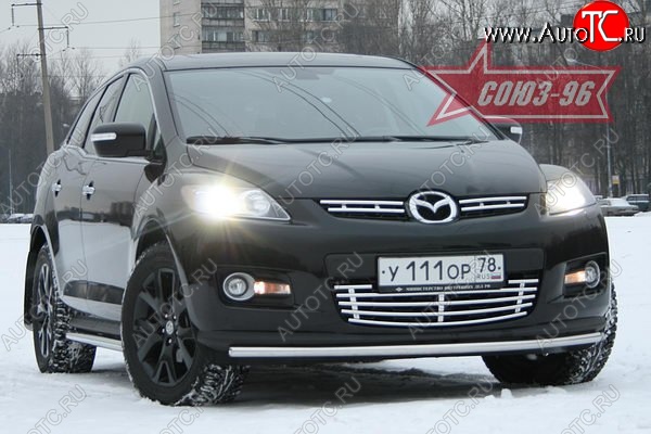 10 664 р. Защита переднего бампера d 42 Mazda CX-7 ER дорестайлинг (2006-2010)  с доставкой в г. Набережные‑Челны