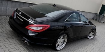 4 499 р. Спойлер багажника AMG Mercedes-Benz CLS class C218 (2011-2017) (Неокрашенный)  с доставкой в г. Набережные‑Челны. Увеличить фотографию 2