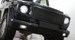 2 299 р. Правая накладка для головной оптики RA  Mercedes-Benz G class  W463 (1989-1994) 5 дв. дорестайлинг (Неокрашенные)  с доставкой в г. Набережные‑Челны. Увеличить фотографию 1