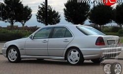 8 299 р. Пороги накладки AMG Mercedes-Benz C-Class W202 дорестайлинг седан (1993-1997) (Неокрашенные)  с доставкой в г. Набережные‑Челны. Увеличить фотографию 1