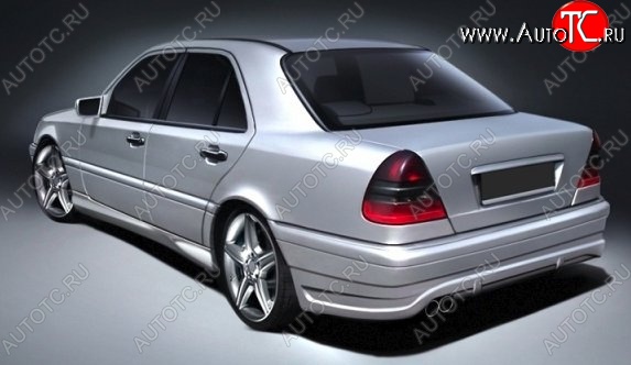 5 499 р. Пороги накладки CT Mercedes-Benz C-Class S202 дорестайлинг универсал (1992-1997) (Неокрашенные)  с доставкой в г. Набережные‑Челны