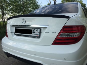 3 399 р. Лип спойлер АВТОКРАТ  Mercedes-Benz C-Class  W204 (2007-2015) дорестайлинг седан, рестайлинг седан (Неокрашенный)  с доставкой в г. Набережные‑Челны. Увеличить фотографию 2