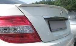 4 499 р. Лип спойлер AMG Style Mercedes-Benz C-Class W204 дорестайлинг седан (2007-2011) (Неокрашенный)  с доставкой в г. Набережные‑Челны. Увеличить фотографию 4