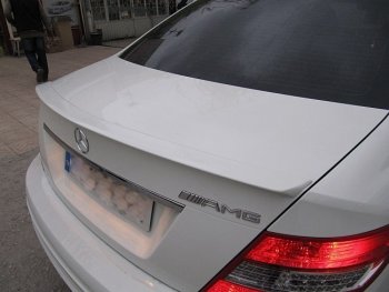 3 499 р. Спойлер багажника AMG Mercedes-Benz C-Class W204 дорестайлинг седан (2007-2011) (Неокрашенный)  с доставкой в г. Набережные‑Челны. Увеличить фотографию 2