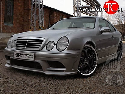 14 149 р. Передний бампер Prior Design Mercedes-Benz CLK class W208 (1997-2002) (Неокрашенный)  с доставкой в г. Набережные‑Челны