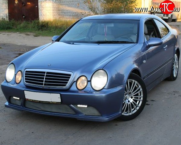 11 199 р. Передний бампер M-VRS на Mercedes-Benz CLK class W208 (1997-2002) (Неокрашенный)  с доставкой в г. Набережные‑Челны