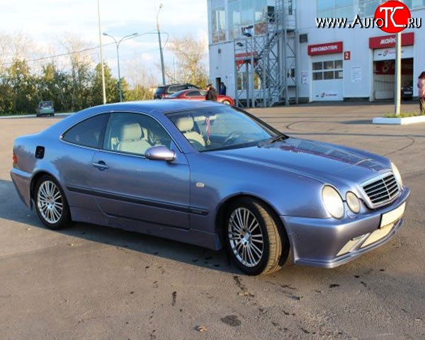 6 899 р. Пороги накладки M-VRS на Mercedes-Benz CLK class W208 (1997-2002) (Неокрашенные)  с доставкой в г. Набережные‑Челны