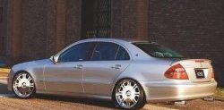 5 599 р. Лип спойлер CT Mercedes-Benz E-Class W211 дорестайлинг седан (2002-2006) (Неокрашенный)  с доставкой в г. Набережные‑Челны. Увеличить фотографию 3