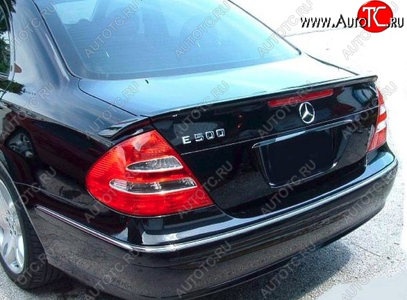 5 599 р. Лип спойлер CT Mercedes-Benz E-Class W211 дорестайлинг седан (2002-2006) (Неокрашенный)  с доставкой в г. Набережные‑Челны