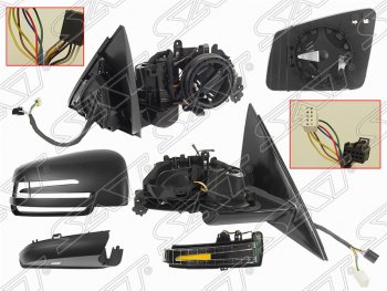 6 449 р. Правое боковое зеркало заднего вида SAT обогрев, поворот, память, подсветка, пр-во Тайвань) Mercedes-Benz E-Class W212 рестайлинг седан (2013-2017) (Неокрашенное)  с доставкой в г. Набережные‑Челны. Увеличить фотографию 1