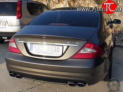 7 199 р. Лип спойлер AMG Mercedes-Benz CLS class C219 (2004-2011) (Неокрашенный)  с доставкой в г. Набережные‑Челны